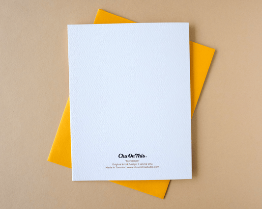 Bonjour Croissant and Coffee Card