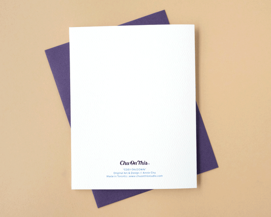 Cosy on Down Holiday Greeting Card