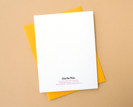 Oh the Places You'll Tamago Greeting Card