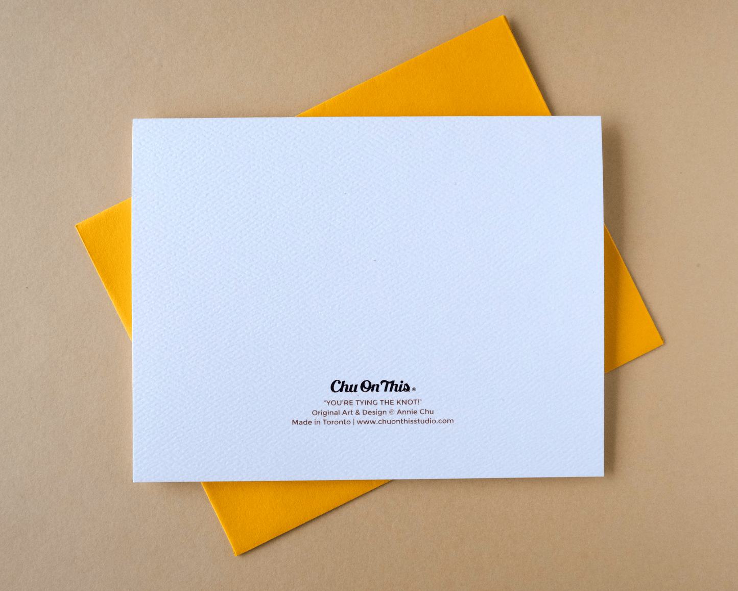 You're Tying the Knot Pretzel Card