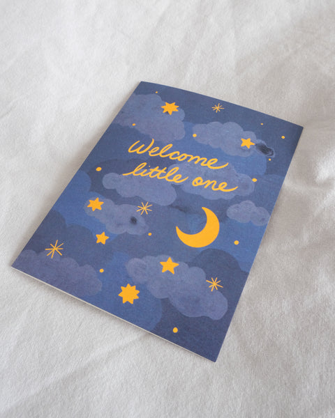 Welcome Little One New Baby Greeting Card