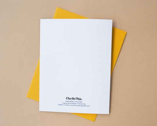 Welcome Little One New Baby Greeting Card