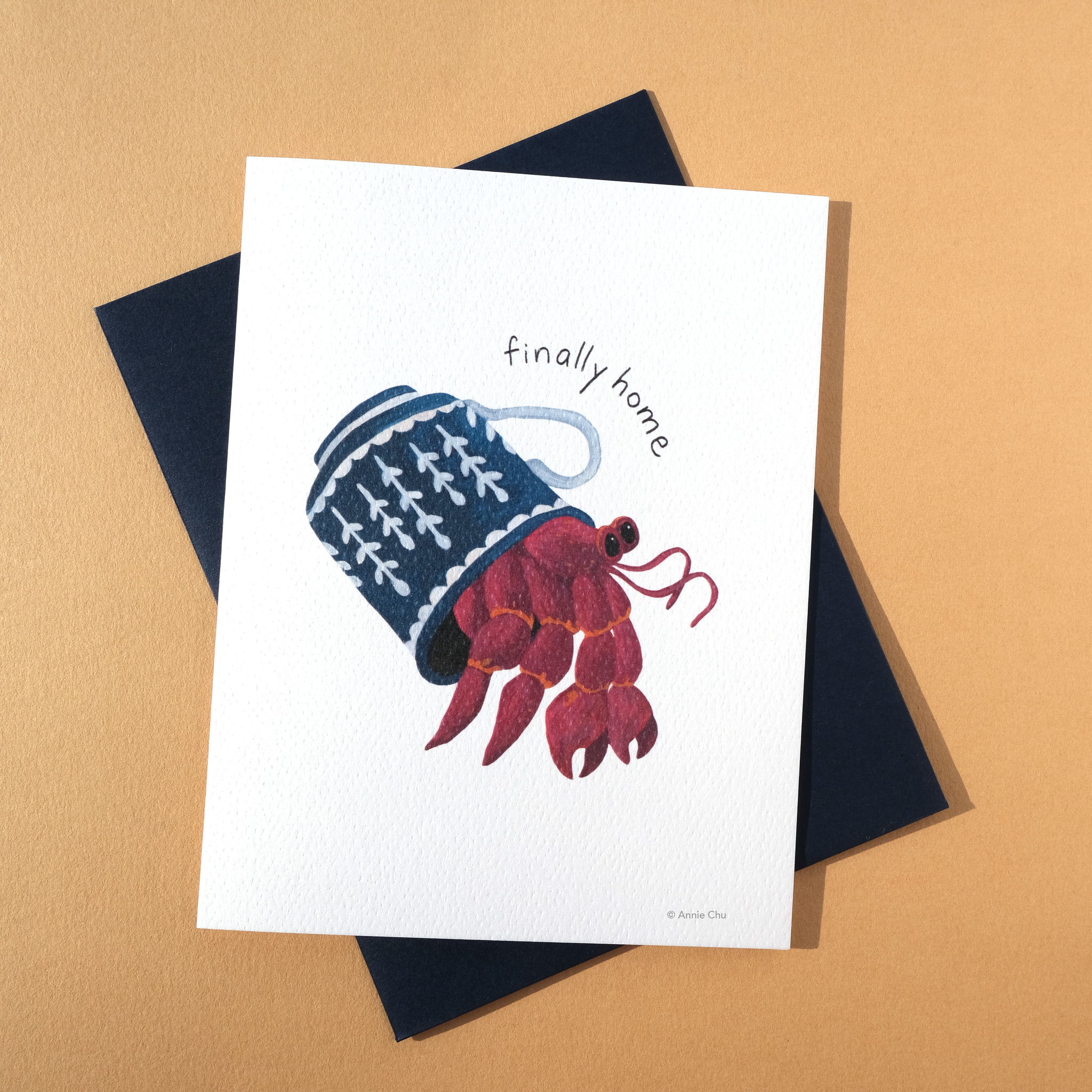 Finally Home Hermit Crab Greeting Card