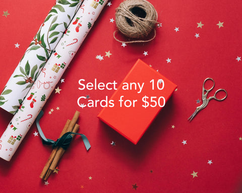 CHOOSE ANY 10 CARDS FOR $50!