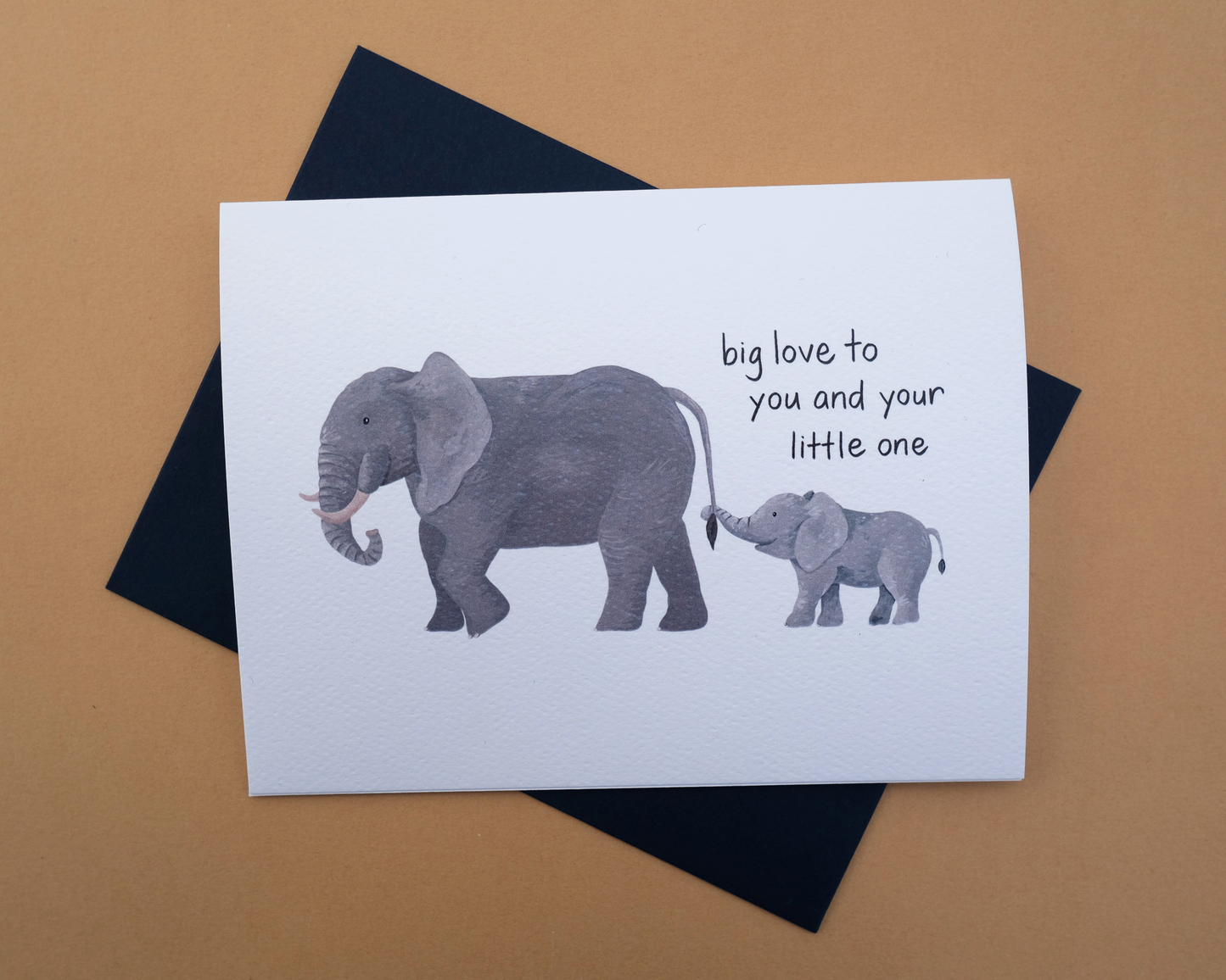 Big Love Elephants Greeting Card