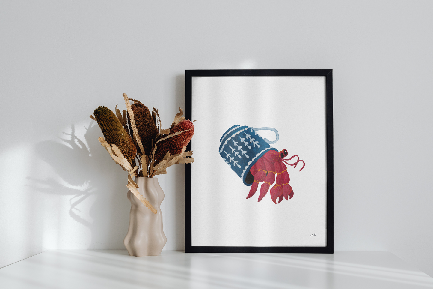 Finally Home Hermit Crab Art Print