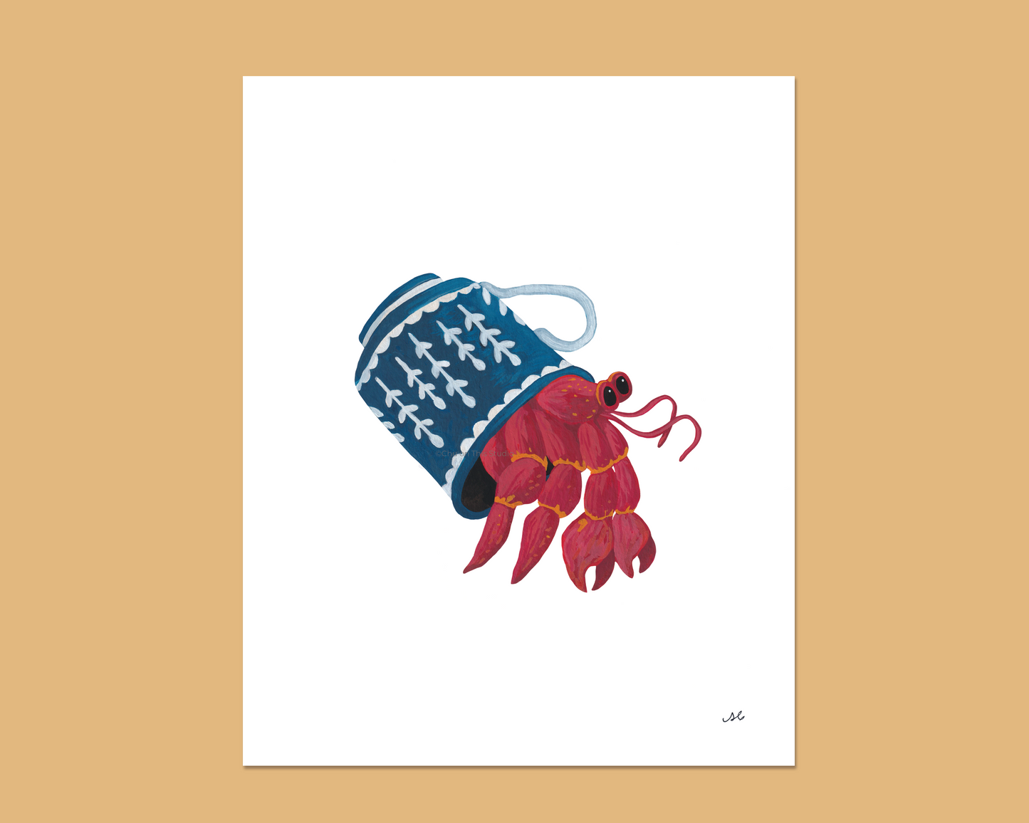 Finally Home Hermit Crab Art Print