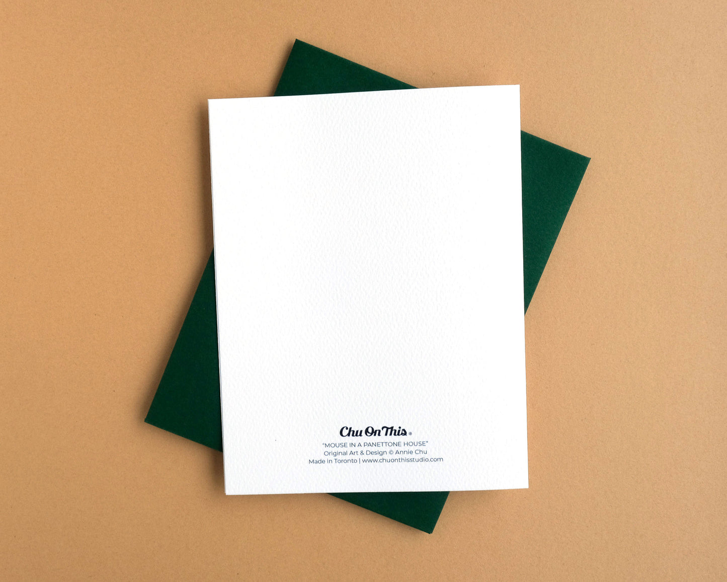 Mouse in a Panettone House Greeting Card