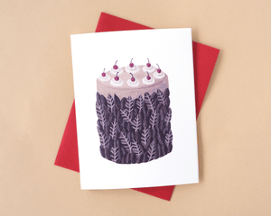 Black Forest Cake Birthday Card