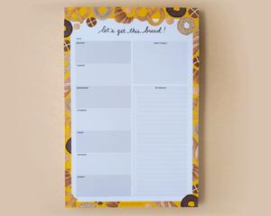 Let's Get This Bread Weekly Planner Notepad