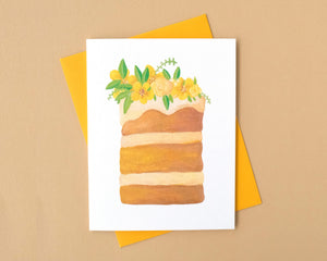 Brown Butter Buttercream Cake Birthday Card