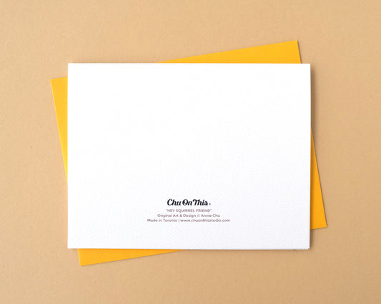 Hey Squirrel Friend Greeting Card