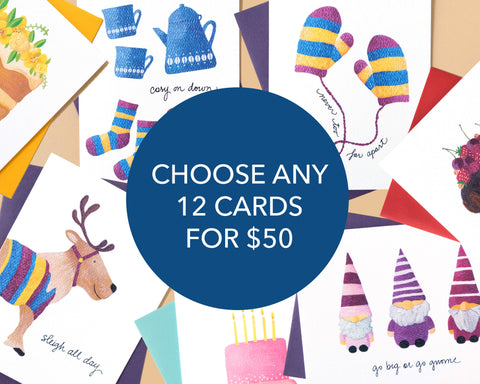 Choose Any 12 Cards for $50!