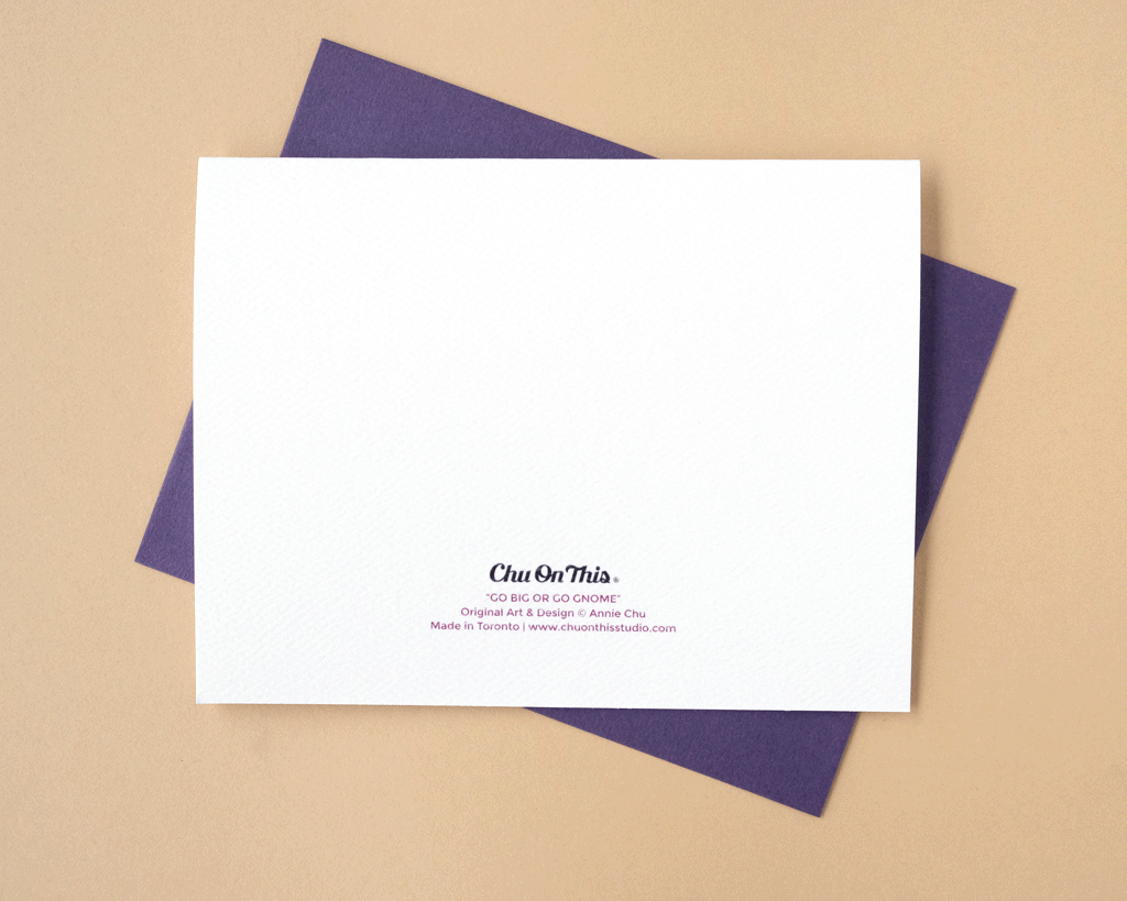 Go Big or Go Gnome Holiday Greeting Card