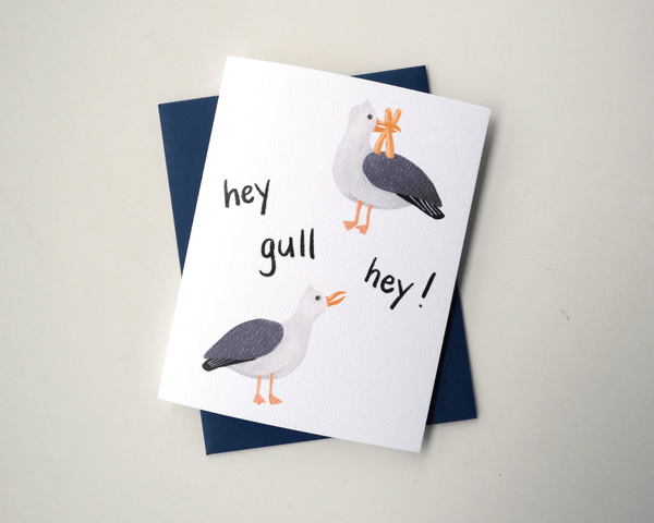 Hey Gull Hey Greeting Card