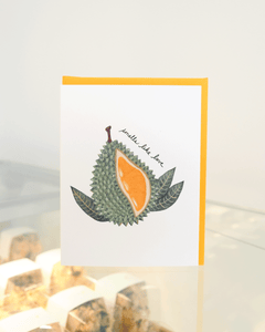 Smells Like Love Durian Greeting Card - LÀ LÁ Bakeshop Collaboration