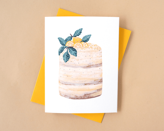 Lemon Poppy Seed Cake Birthday Card