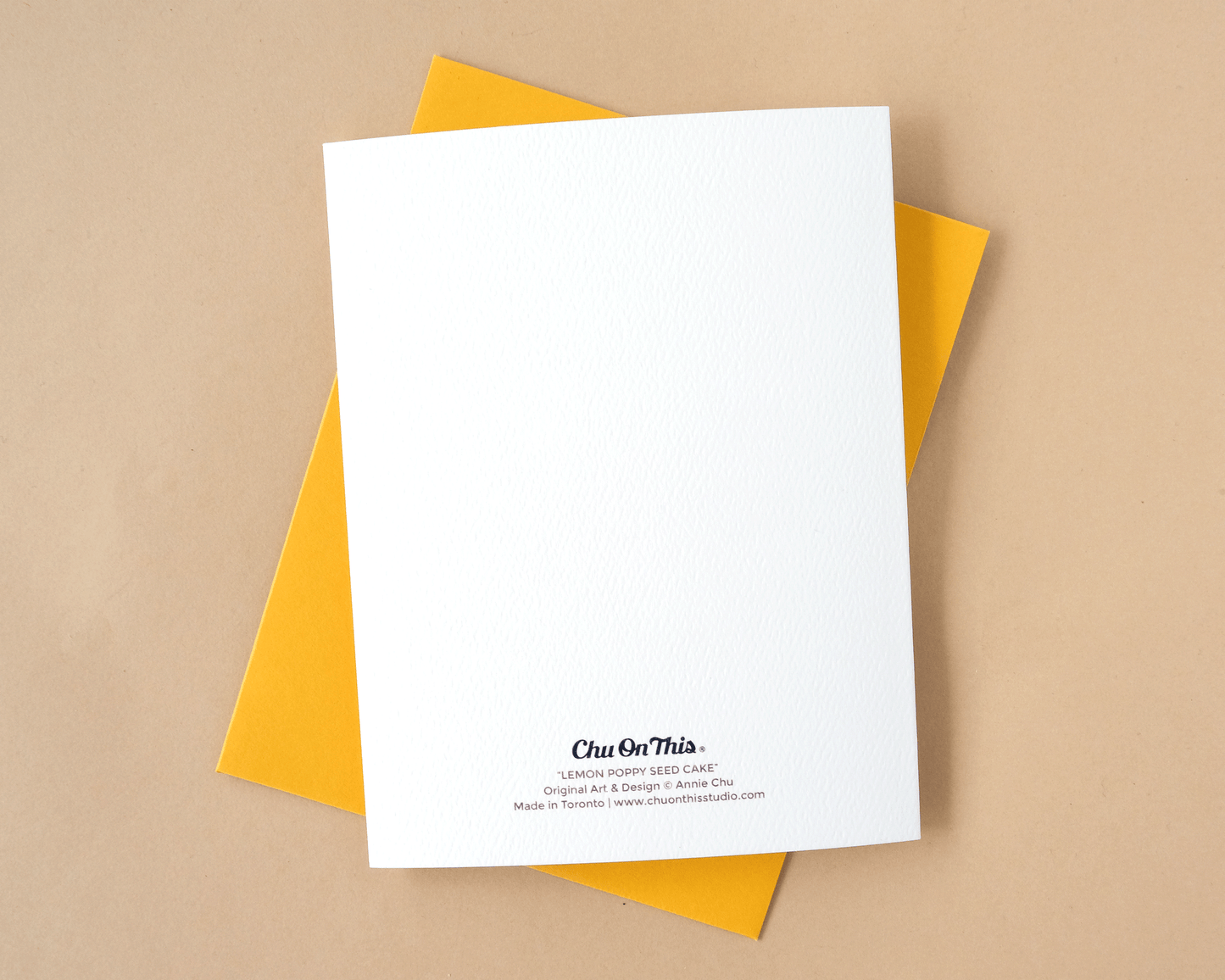 Lemon Poppy Seed Cake Birthday Card