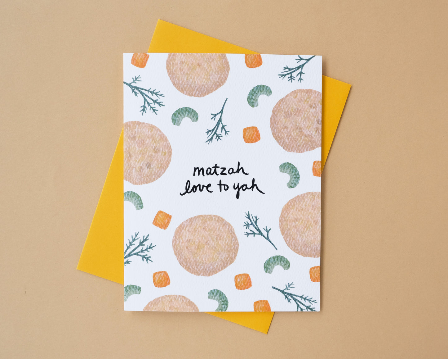 Matzah Love to Yah Jewish Greeting Card