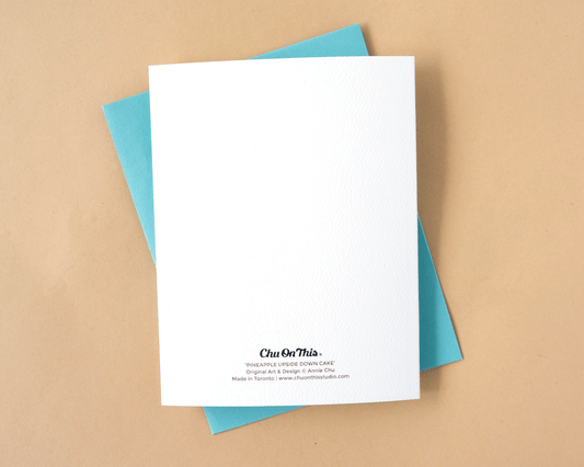 Pineapple Upside Down Cake Birthday Card