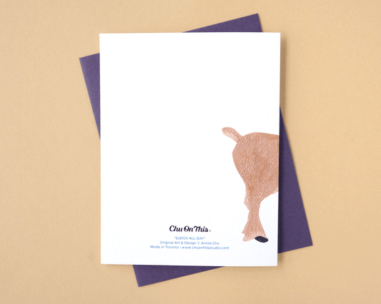 Sleigh All Day Reindeer Holiday Greeting Card