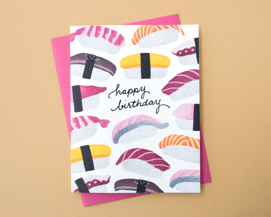 Nigiri Happy Birthday Card
