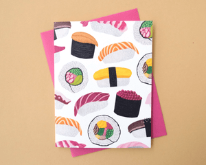 Sushi Collage Greeting Card