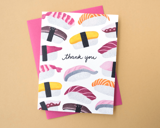 Nigiri Thank You Greeting Card