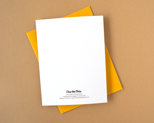 So Glad I Found You Mushroom Greeting Card