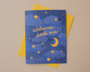 Welcome Little One New Baby Greeting Card